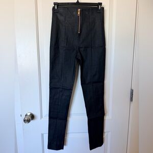 All Things Golden Coated Black Pant